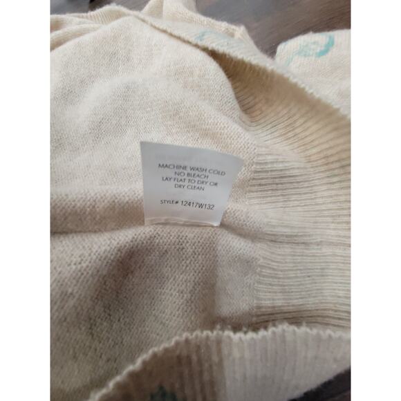 Dtlm Hearts Sweater Womens SZ Small 100% Cashmere Crewneck Relaxed - Picture 9 of 10